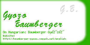 gyozo baumberger business card